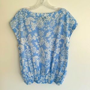 Ann Taylor Periwinkle Blue Top Size L